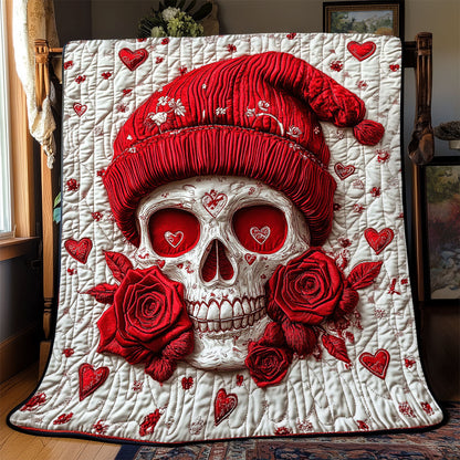 Skull Love Rose WJ0702029CL Quilt