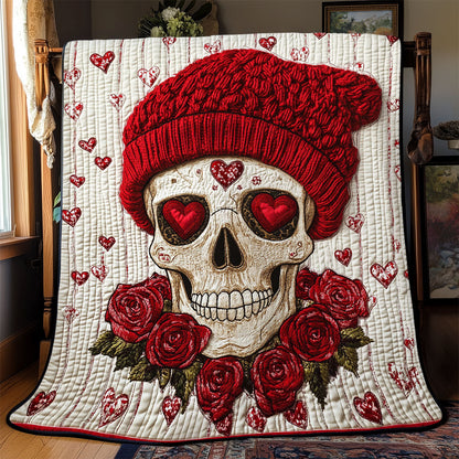 Skull Love Rose WJ0702030CL Quilt