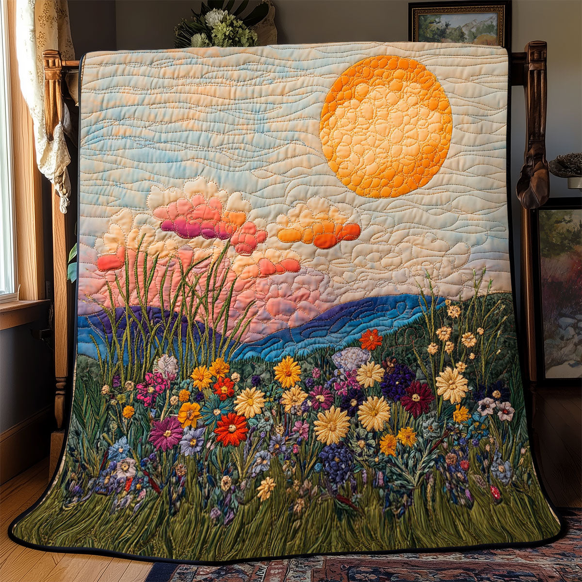 Sunrise And Wildflower WJ2502017CL Quilt