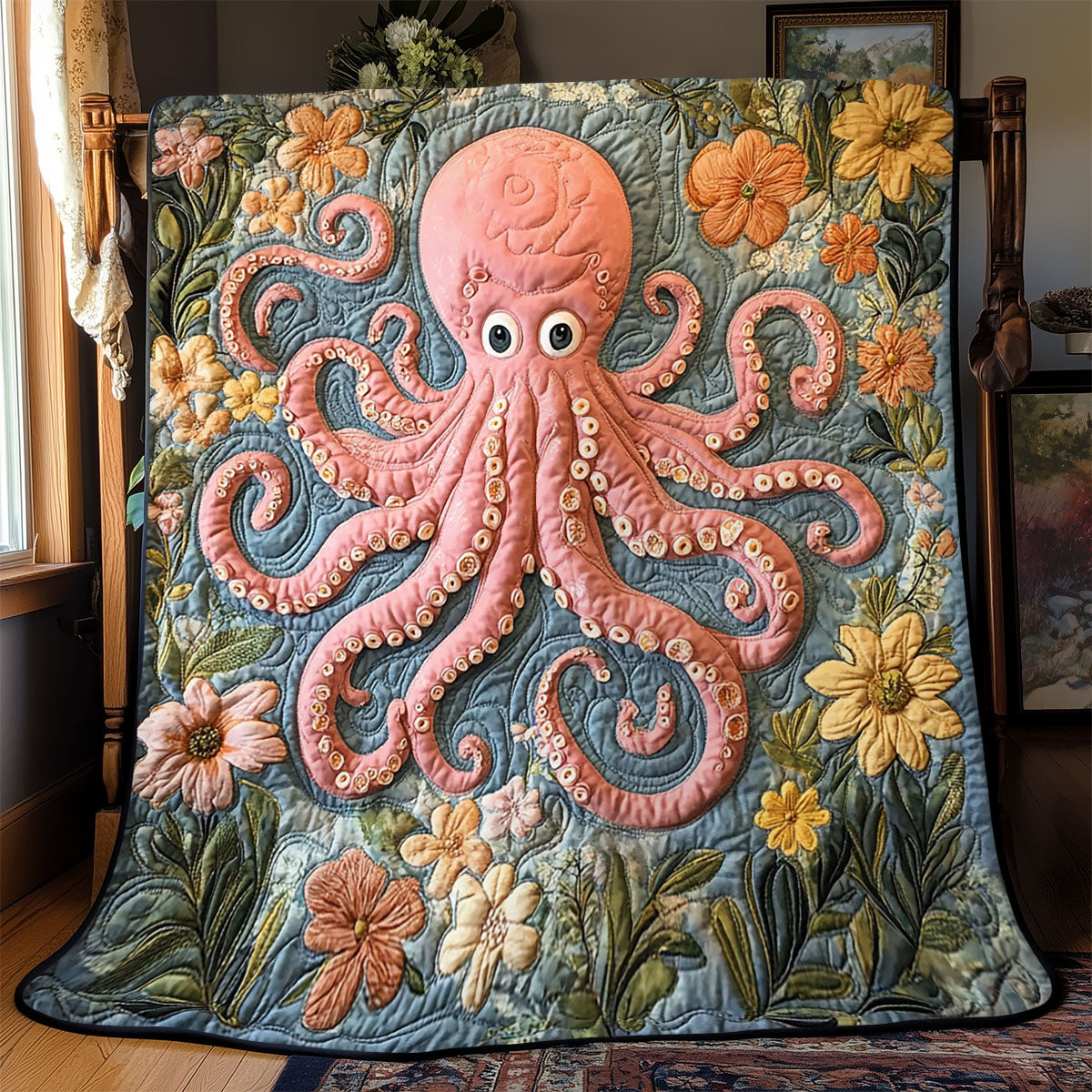 Tentacles in Bloom WJ0303018CL Quilt