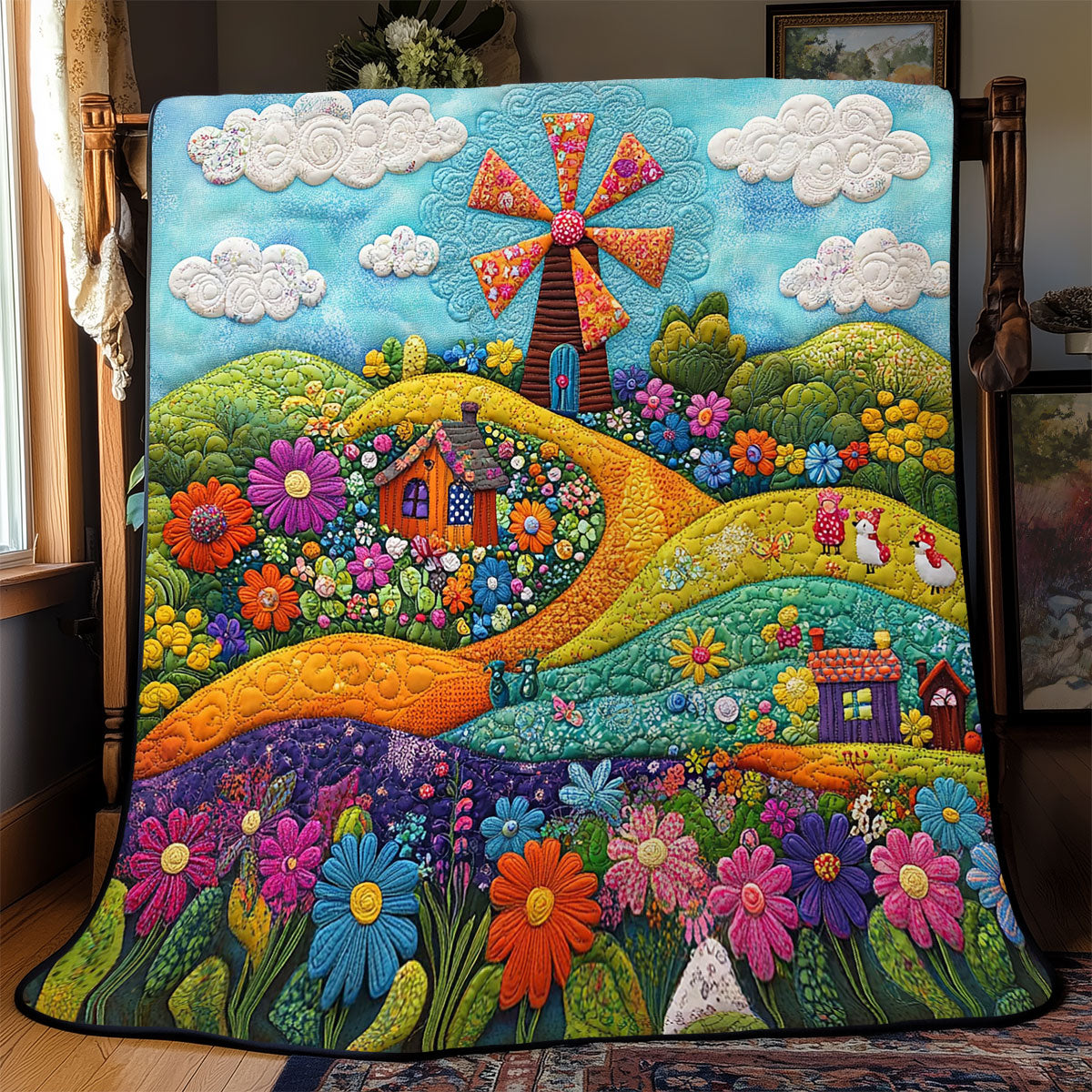 Whispers Of The Windmill WJ2702028CL Quilt