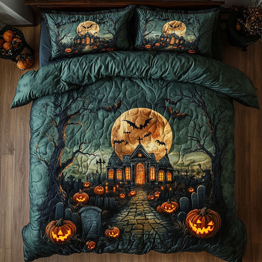 Moonlit Graveyard WY0708037CL Duvet Cover Set