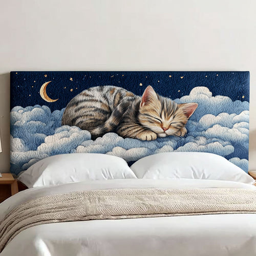 Moonlit Kitty WJ2412014CL Quilted Headboard Slipcover