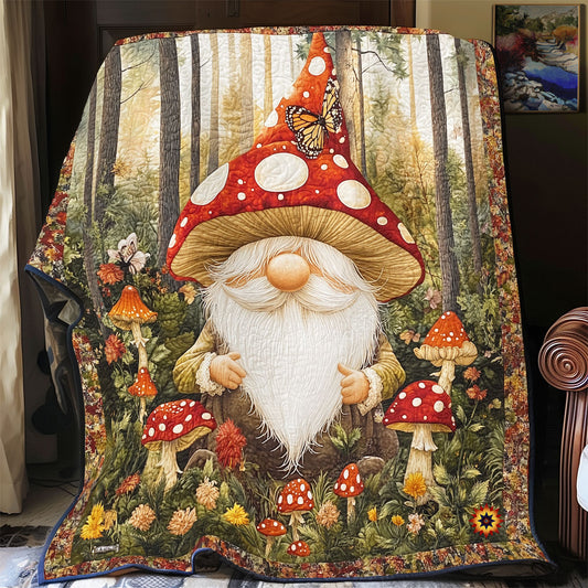 Mushroom Gnome WU1912025CL Quilt