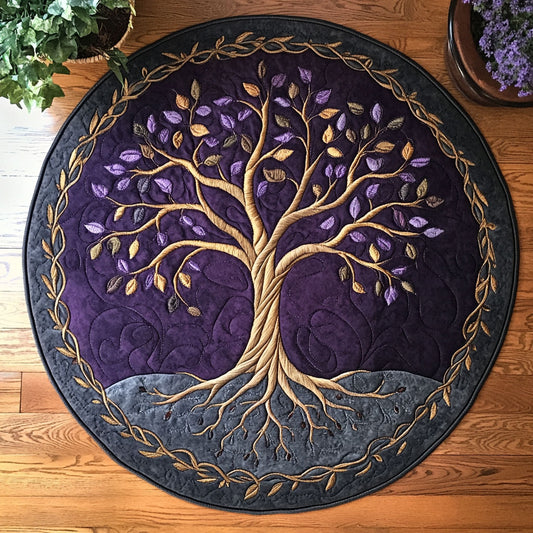 Mystic Celtic Tree WX2103135CL Quilted Round Mat