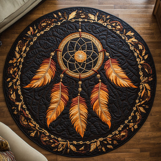 Mystic Dreamcatcher WX2403084CL Quilted Round Mat