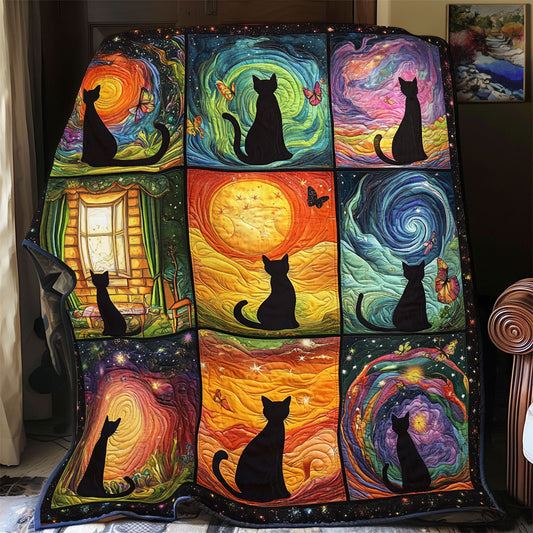 Mystic Nightfall Cats YR2901029CL Quilt