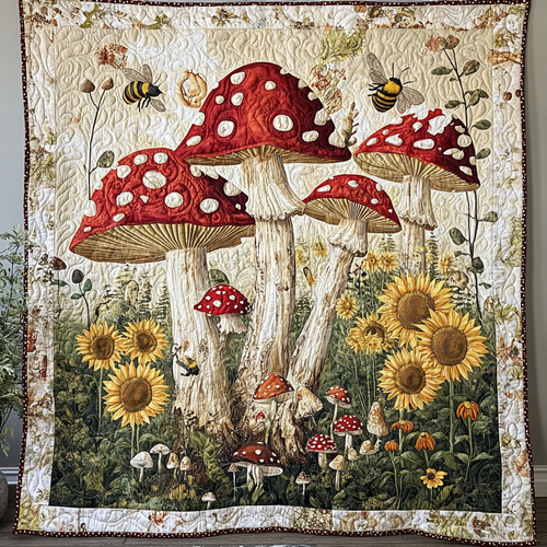 Mystical Mushroom Forest WU2402001CL Quilt