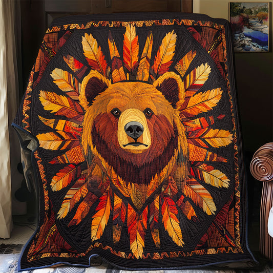 Native American Bear WX1303025CL Quilt
