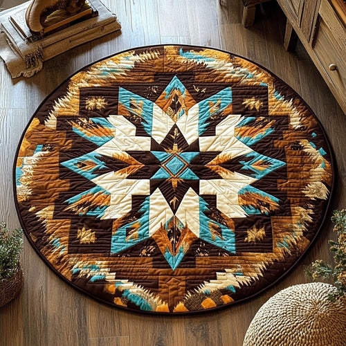Native American Sacred Mandala WU2003112CL Quilted Round Mat