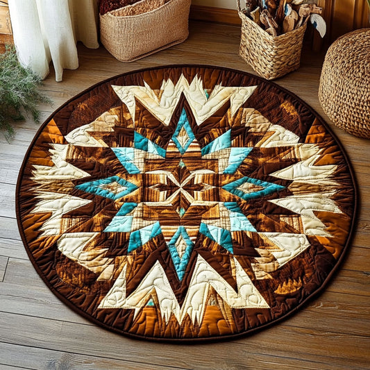 Native American Sacred Mandala WU2003113CL Quilted Round Mat
