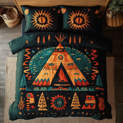 Native American Spirit Of The Sunset Plains WU1903059CL Duvet Cover Set