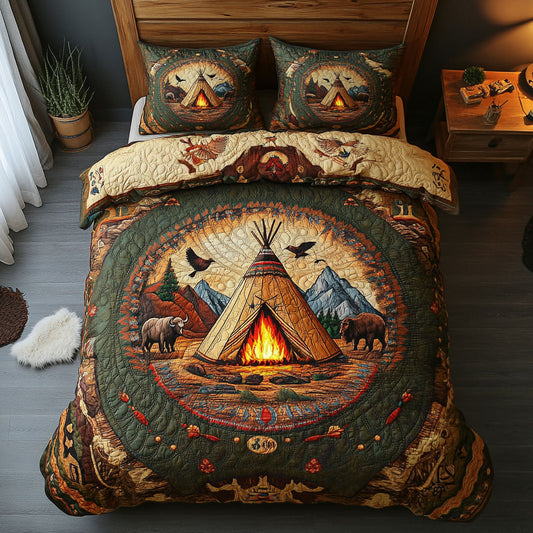 Native American Teepee WU2301026CL Duvet Cover Set