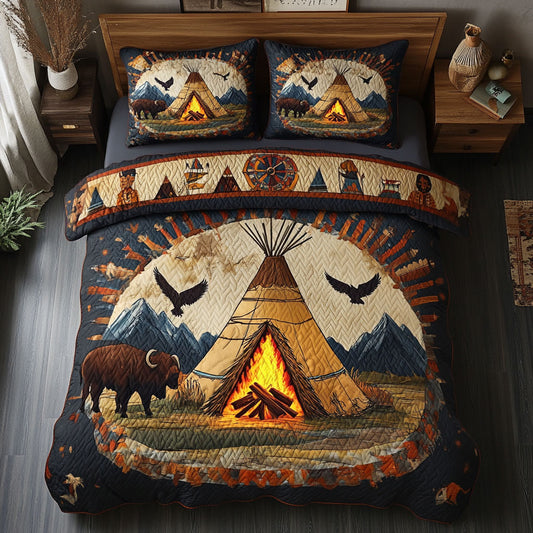Native American Teepee WU2301027CL Duvet Cover Set