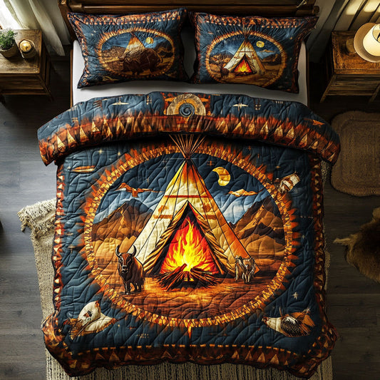 Native American Teepee WU2301028CL Duvet Cover Set