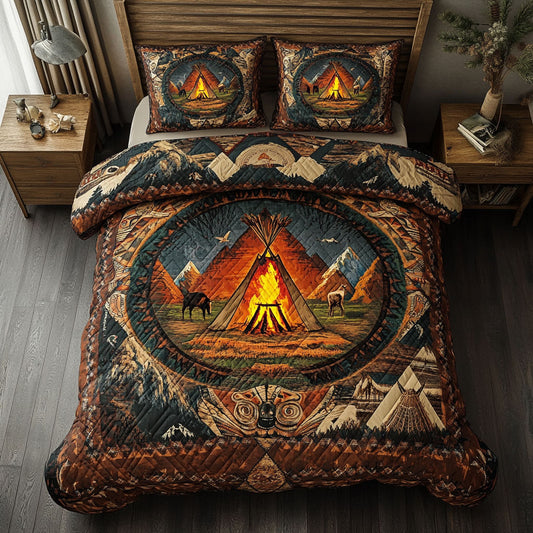 Native American Teepee WU2301030CL Duvet Cover Set