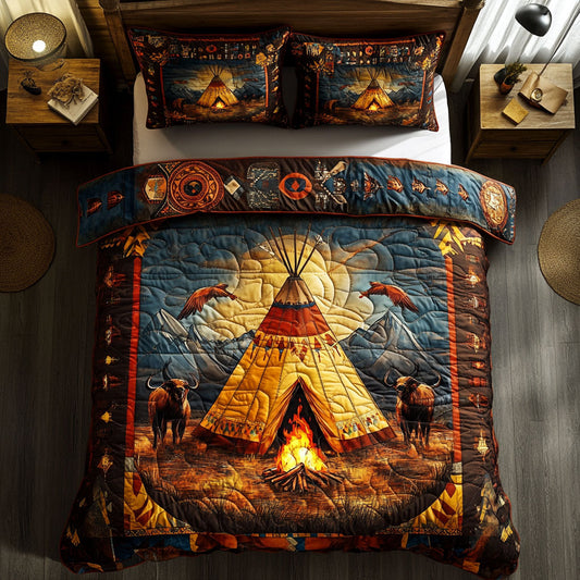 Native American Teepee WU2301031CL Duvet Cover Set