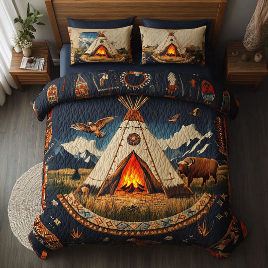 Native American Teepee WU2301032CL Duvet Cover Set