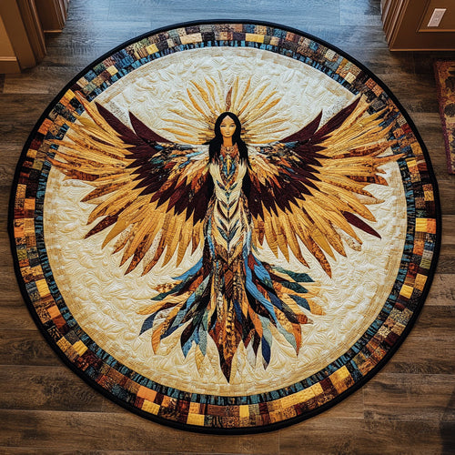 Native American Tribal Heritage WU2403038CL Quilted Round Mat