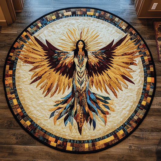 Native American Tribal Heritage WU2403038CL Quilted Round Mat