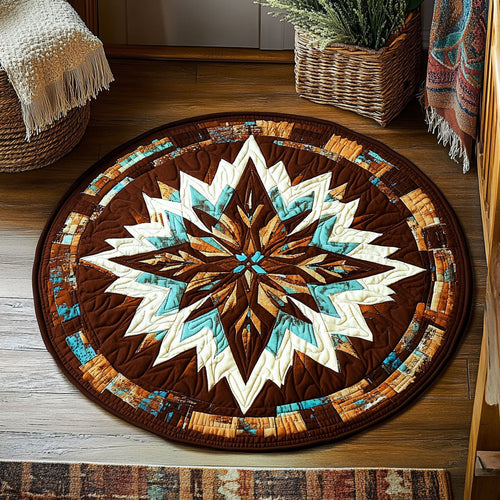 Native American Tribal Mandala WU2003117CL Quilted Round Mat