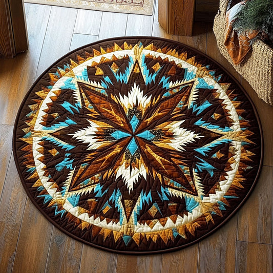 Native American Tribal Mandala WU2003118CL Quilted Round Mat