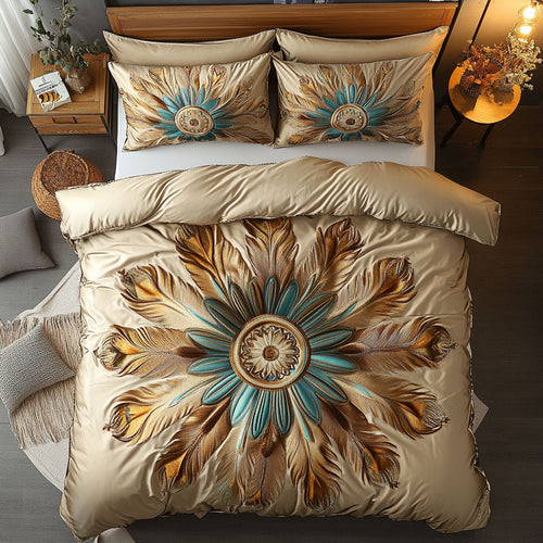 Native American Turquoise Mandala WU1902022CL Duvet Cover Set