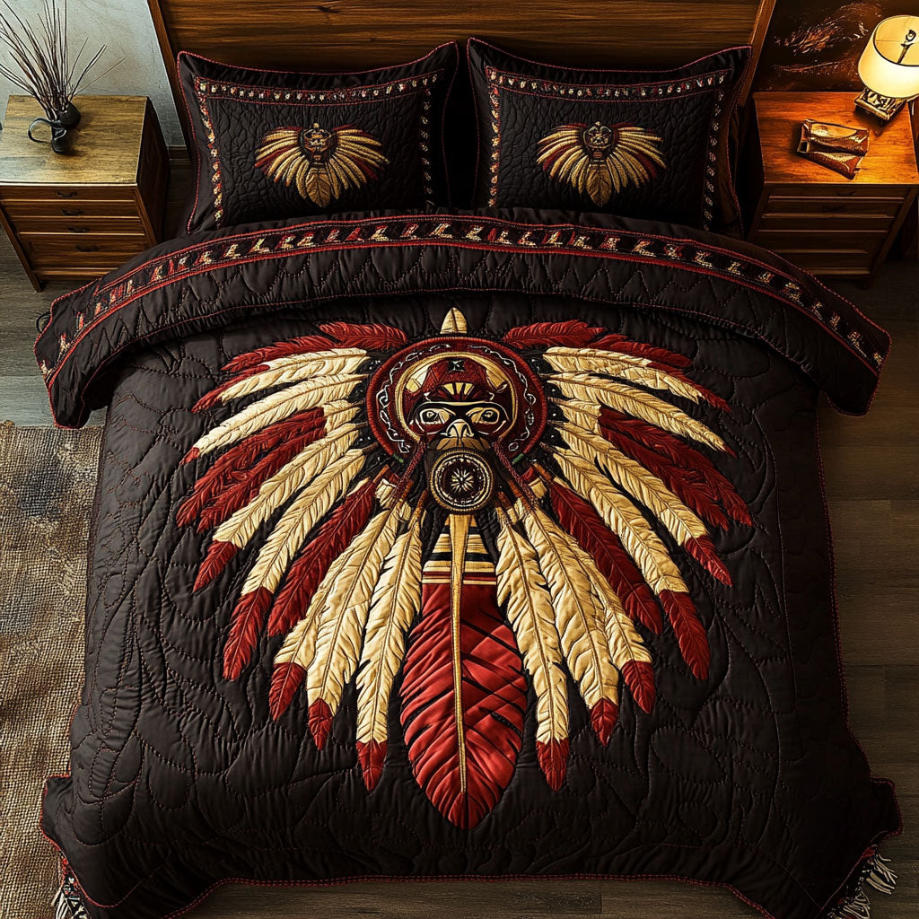 Native American War Bonnet WU1902035CL Duvet Cover Set