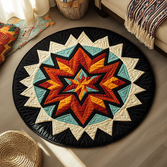 Native Star Tribal WX2103139CL Quilted Round Mat