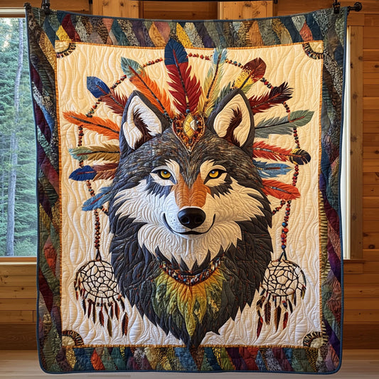 Native Wolf CP0808098CL Quilt