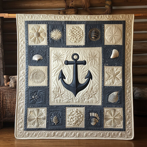 Nautical Sea Life WY0708078CL Quilt