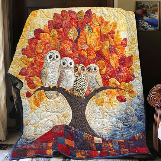 Owl Autumn Tree WX2003023CL Quilt
