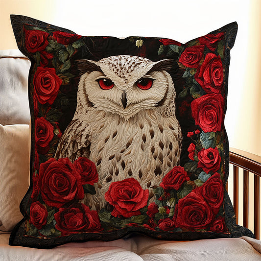 Owl Floral WX0303138CL Quilt Pillow Case