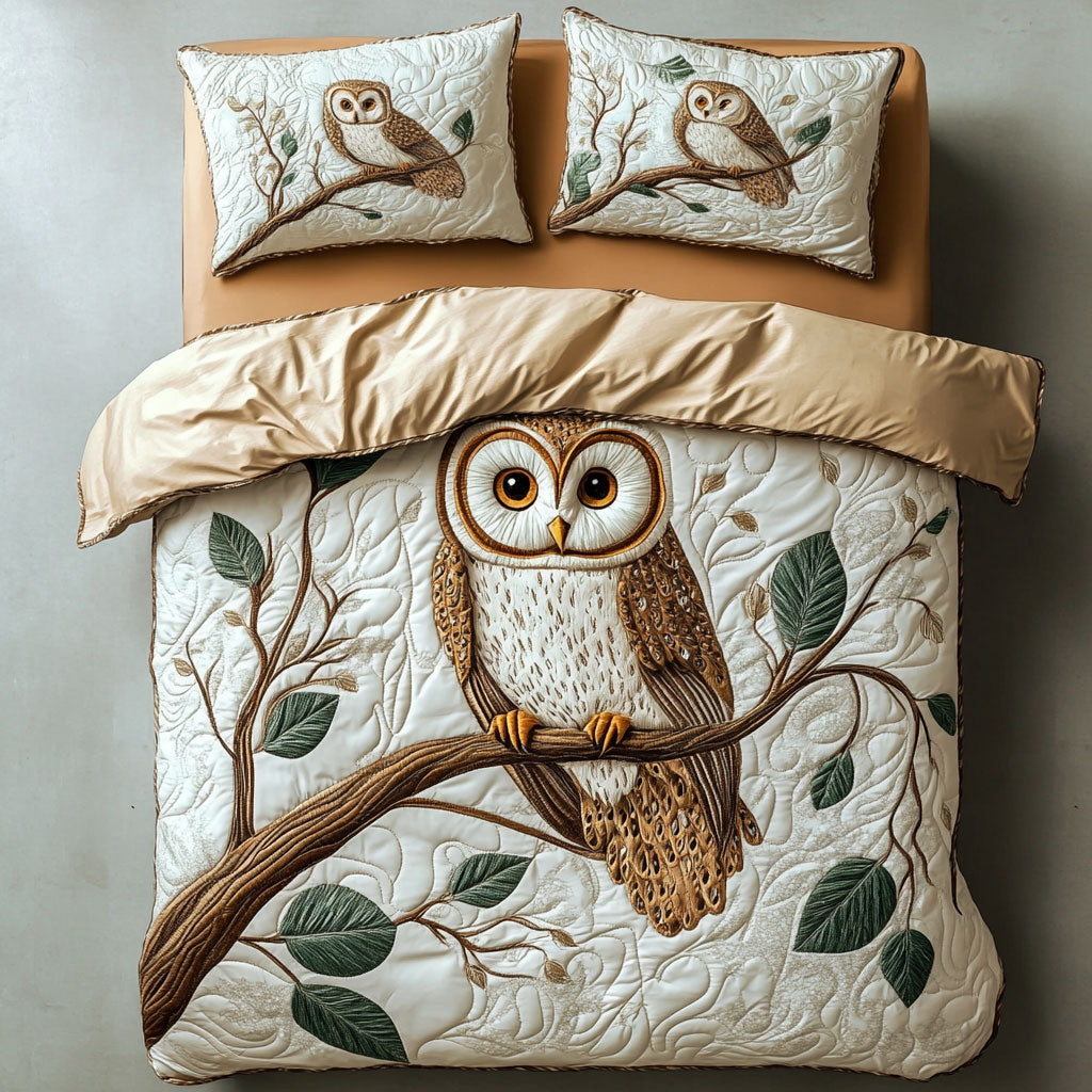 Owl Leaf WX2103099CL Duvet Cover Set