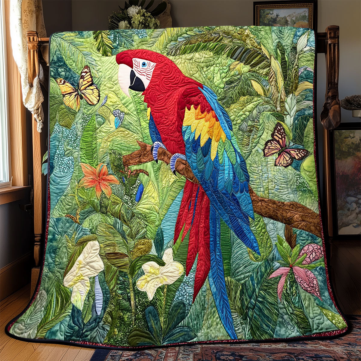 Parrot Paradise YR0402045CL Quilt
