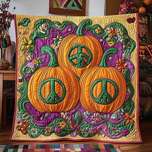 Peace Pumpkin WY0708085CL Quilt