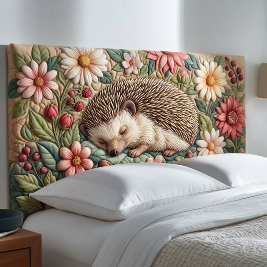Peaceful Hedgehog WJ2512003CL Quilted Headboard Slipcover