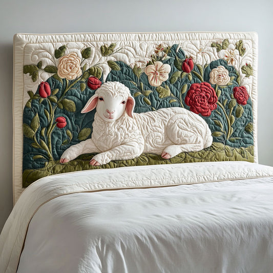 Petal Sheep WJ3012012CL Quilted Headboard Slipcover