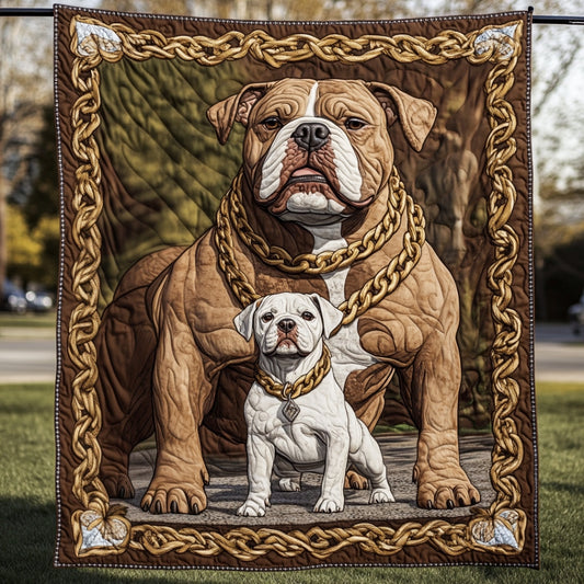 Pitbull Dad WU2612043CL Quilt