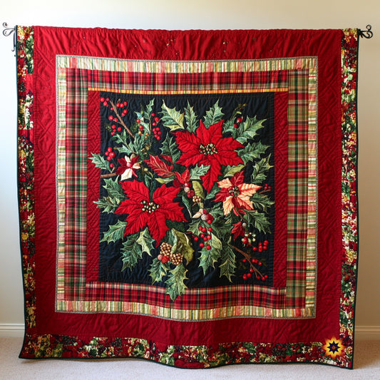 Poinsettia WU0911025CL Quilt