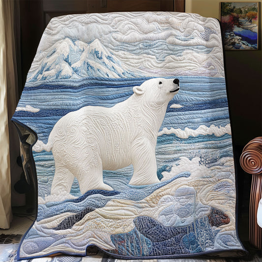 Polar Bear In Sea WX1303031CL Quilt