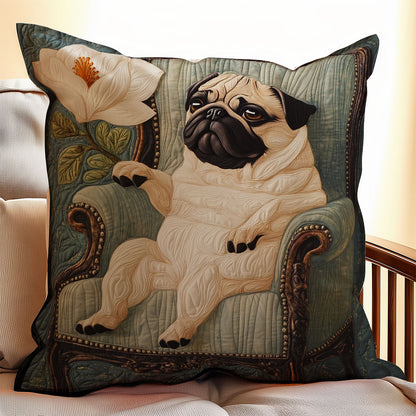 Pug Magnolia WX2003065CL Quilt Pillow Case
