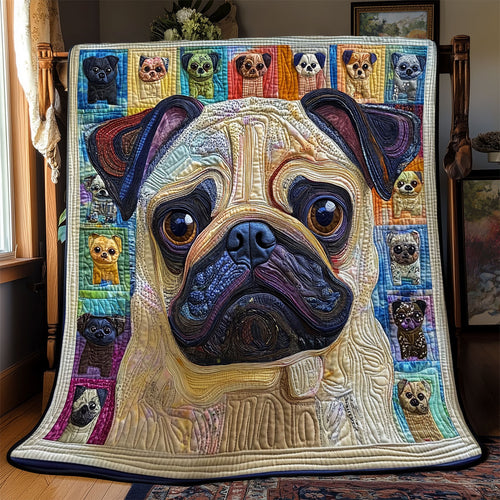 Pug Paradise YR0402022CL Quilt