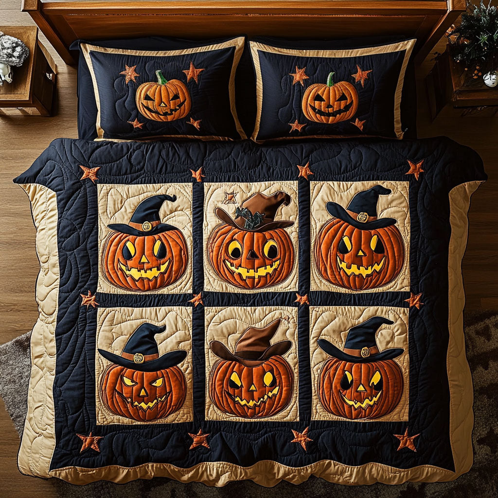 Pumpkin Witch Patch WY0708021CL Duvet Cover Set