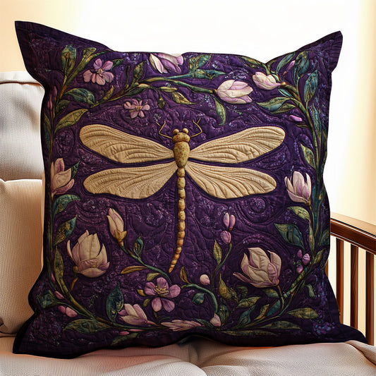 Purple Dragonfly WX2103063CL Quilt Pillow Case