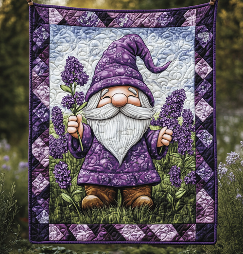 Purple Gnome WU1902025CL Quilt