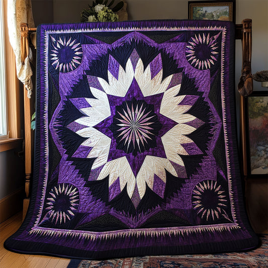 Purple Patchwork YR0302001CL Quilt