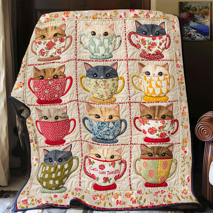 Purrfect Tea Time YR2901009CL Quilt