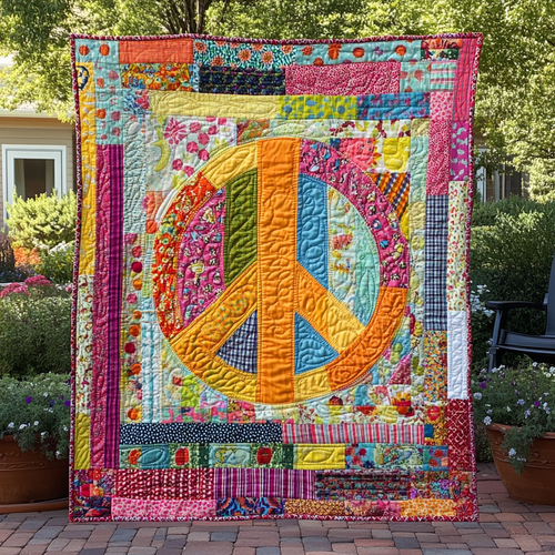 Rainbow Peace YR0301021CL Quilt