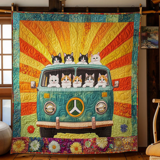 Rainbow Road Cat WN1511096CL Quilt